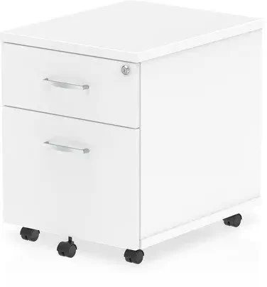 Dynamic Impulse Pedestal - 2 Drawer - White