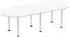 Dynamic Impulse Boardroom Table - (w) 2400 x (d) 1000mm - White