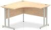 Dynamic Impulse Corner Desk with Twin Cantilever Legs - 1200 x 1200mm - Maple