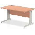 Dynamic Impulse Rectangular Desk with Cable Managed Legs - 1400mm x 800mm