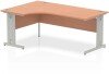Dynamic Impulse Corner Desk with Cable Managed Legs - 1800mm x 1200mm - Beech