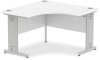 Dynamic Impulse Corner Desk with Cable Managed Legs - 1200mm x 1200mm - White