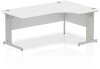 Dynamic Impulse Corner Desk with Cable Managed Legs - 1800mm x 1200mm - White