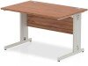 Dynamic Impulse Rectangular Desk with Cable Managed Legs - 1200mm x 800mm - Walnut