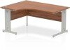 Dynamic Impulse Corner Desk with Cable Managed Legs - 1600mm x 1200mm - Walnut