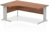 Dynamic Impulse Corner Desk with Cable Managed Legs - 1800mm x 1200mm - Walnut