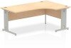 Dynamic Impulse Corner Desk with Cable Managed Legs - 1800mm x 1200mm - Maple