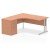 Dynamic Corner Desk with Twin Cantilever Legs 1600 x 1200mm & Desk High Pedestal