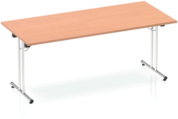 Dynamic Impulse Folding Rectangular Table - 1800 x 800mm - Beech