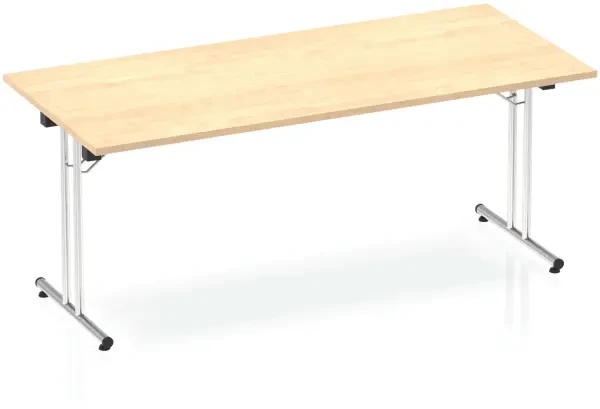 Dynamic Impulse Folding Rectangular Table - 1800 x 800mm - Maple