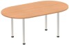 Dynamic Impulse Boardroom Table - (w) 1800 x (d) 1000mm - Oak