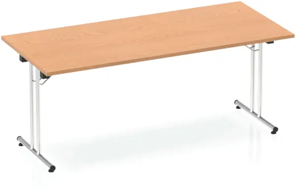 Dynamic Impulse Folding Rectangular Table - 1800 x 800mm - Oak