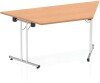 Dynamic Impulse Folding Trapezium Table - 1600 x 800mm - Oak