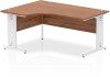 Dynamic Impulse Corner Desk with Cable Managed Legs - 1600mm x 1200mm - Walnut