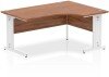 Dynamic Impulse Corner Desk with Cable Managed Legs - 1600mm x 1200mm - Walnut