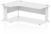 Dynamic Impulse Corner Desk with Cable Managed Legs - 1800mm x 1200mm - White