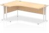 Dynamic Impulse Corner Desk with Twin Cantilever Legs - 1800 x 1200mm - Maple