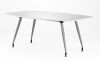 Dynamic High Gloss Writeable Boardroom Table 1800 x 1200mm - White