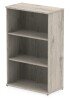 Dynamic Impulse Bookcase 1200mm High - Grey oak