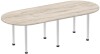 Dynamic Impulse Boardroom Table - (w) 2400 x (d) 1000mm - Grey oak