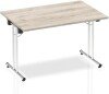 Dynamic Impulse Folding Rectangular Table - 1200 x 800mm - Grey oak