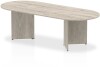 Dynamic Impulse Arrowhead Leg Boardroom Table 2400 x 1000mm - Grey oak
