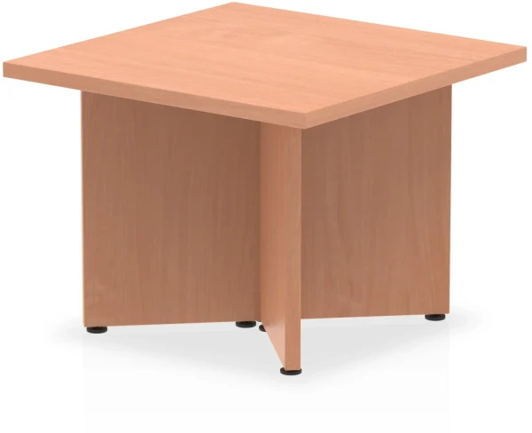 Dynamic Impulse Arrowhead Leg Square Table - 600mm - Beech