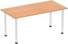 Dynamic Impulse Post Leg Straight Table - 1600 x 800mm