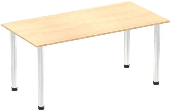 Dynamic Impulse Post Leg Straight Table - 1600 x 800mm