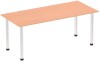 Dynamic Impulse Post Leg Straight Table - 1800 x 800mm