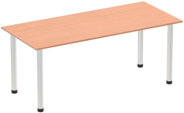 Dynamic Impulse Post Leg Straight Table - 1800 x 800mm