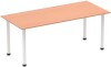 Dynamic Impulse Post Leg Straight Table - 1800 x 800mm