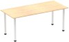 Dynamic Impulse Post Leg Straight Table - 1800 x 800mm