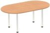 Dynamic Impulse Boardroom Table - (w) 1800 x (d) 1000mm - Oak