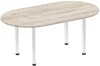 Dynamic Impulse Boardroom Table - (w) 1800 x (d) 1000mm - Grey oak