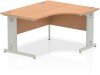 Dynamic Impulse Corner Desk with Cable Managed Legs - 1400mm x 1200mm - Oak