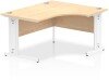 Dynamic Impulse Corner Desk with Cable Managed Legs - 1400mm x 1200mm - Maple