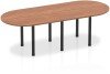 Dynamic Impulse Boardroom Table - (w) 2400 x (d) 1000mm - Walnut
