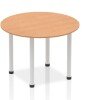 Dynamic Impulse Round Table - 1000mm - Oak