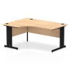 Dynamic Impulse Corner Desk with Cable Managed Legs - 1600mm x 1200mm - Maple