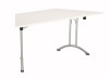 TC One Union Folding Trapezoidal Top Table - 1600 x 800mm - White