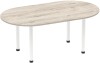 Dynamic Impulse Boardroom Table - (w) 1800 x (d) 1000mm - Grey oak