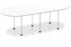 Dynamic Impulse Boardroom Table - (w) 2400 x (d) 1000mm - White