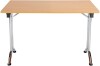 TC One Union Folding Rectangular Table - 1200 x 700mm - Beech