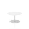 Dynamic Italia Round Table 475mm High - 600 x 600mm - White