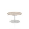 Dynamic Italia Round Table 475mm High - 600 x 600mm - Grey Oak