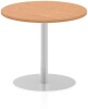 Dynamic Italia Round Table 800mm High - 720mm - Oak