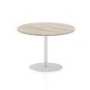 Dynamic Italia Round Table 725mm High - 1000 x 1000mm - Grey Oak