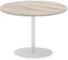 Dynamic Italia Round Table 725mm High - 1000 x 1000mm - Grey oak