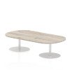 Dynamic Italia Boardroom Table 475mm High - 2400 x 1000mm - Grey Oak